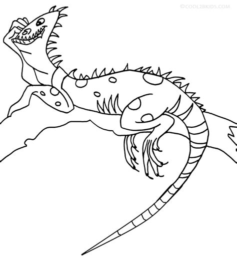 Printable Iguana Coloring Pages For Kids