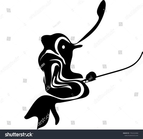 Drawing Witch Black White Stock Vector (Royalty Free) 1792222466 ...