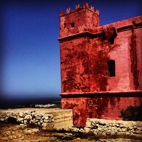 Red tower Malta.