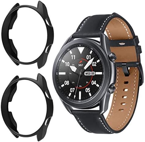 Amazon.com: Kartice Compatible with Samsung Galaxy Watch 3 45mm Screen Protector Case Cover, PC ...