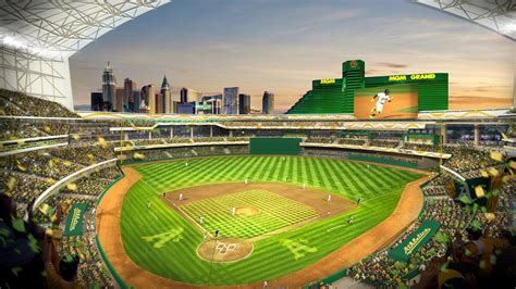 Athletics release first renderings of proposed ballpark in Las Vegas - ABC7 Los Angeles