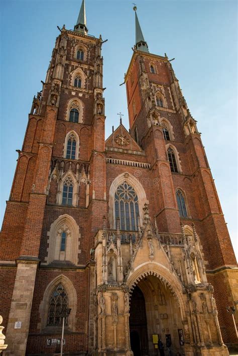 Wroclaw, Poland - March 9, 2018: Cathedral of St. John the Baptist on ...