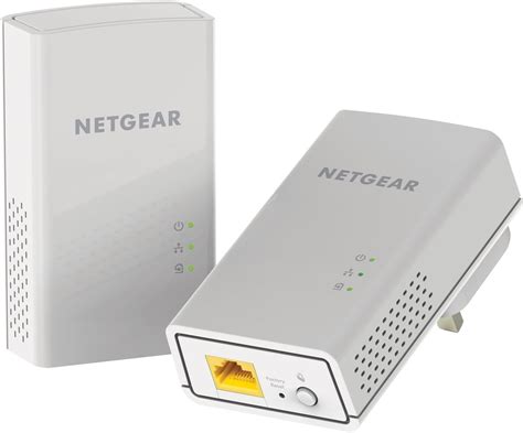 NETGEAR PL1000-100UKS PL1000 Powerline 1000 Mbps 1 Gigabit Ethernet Port Adapter, Homeplug ...