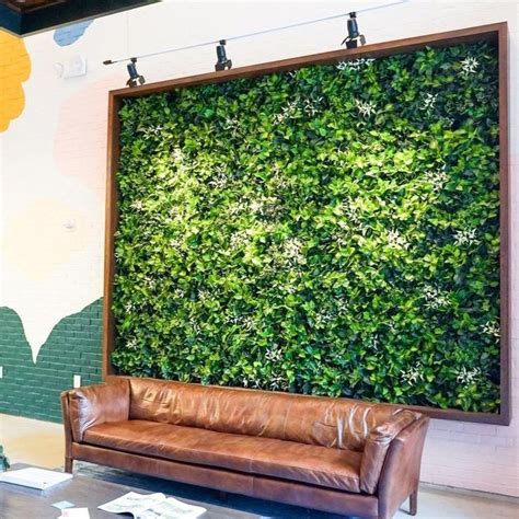 Faux Plant Wall Panels - Leafy or Lush | Plant wall, Artificial green ...