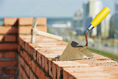 Construction bricklayer tools — Stock Photo © kalinovsky #33303895