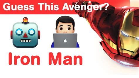 Avengers Emoji Challenge! Guess The Avengers Characters - YouTube