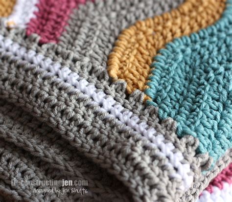 Baby Ripple Blanket | Crochet blanket edging, Crochet ripple blanket