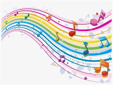 Musical Instruments Note Clip Art - Musical Notes In Color PNG Image ...