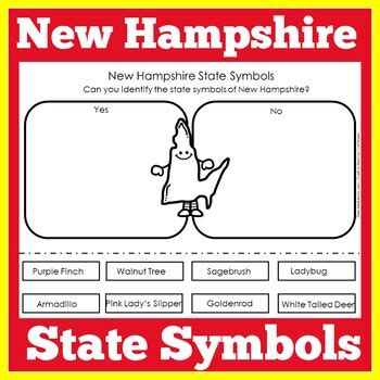 New Hampshire State Symbols by Green Apple Lessons | TpT