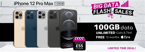 Best iPhone 12 Pro Max Contract Deals with 100GB 5G Monthly Data ...