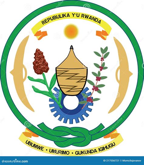 Coat of Arms of the Republic of Rwanda Editorial Photo - Illustration of blank, federal: 217556721