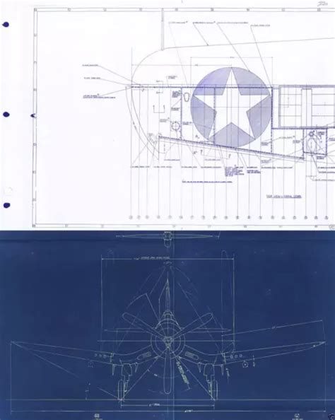 VOUGHT F4U F4U-1 Corsair 1940's Factory Blueprints WW2 Aircraft RARE ARCHIVE £34.95 - PicClick UK