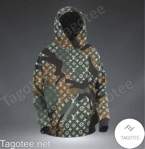 Supreme Louis Vuitton Monogram Camouflage Hoodie - Tagotee