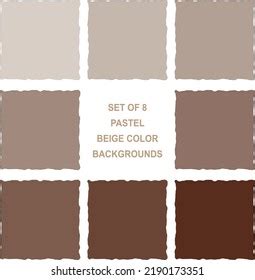 Minimalistic Beige Color Palette Chart Vector Stock Vector (Royalty ...