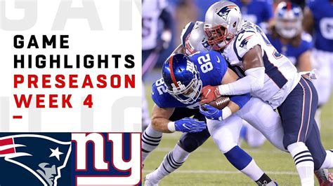 Patriots vs. Giants Highlights | NFL 2018 Preseason Week 4 - YouTube