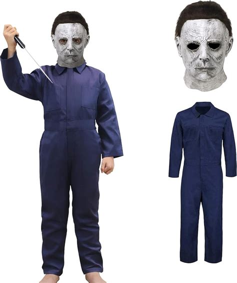 Michael Myers Costume For Kids Halloween Cosplay Horror Killer ...