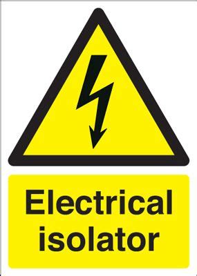 Electrical Isolator Safety Sign | Blitz Media