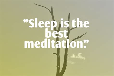 Sleep is the best meditation dalai lama quotes images | The Inspiring Journal