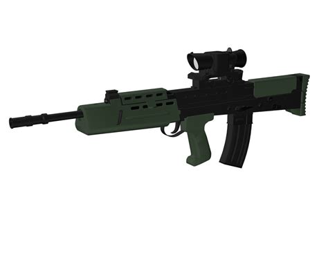 British Army L85-a2 Rifle Weapons 3d Model