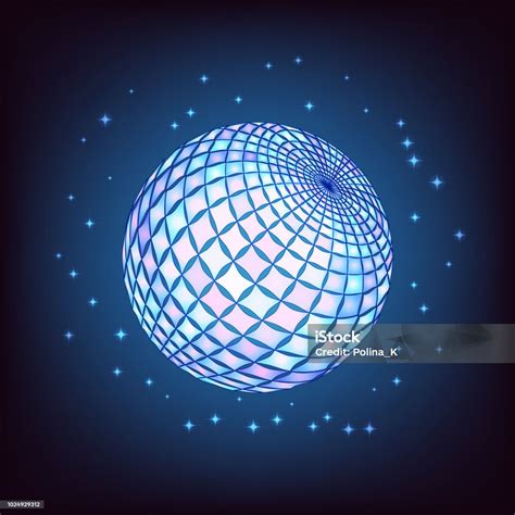 Blue Disco Ball Background Stock Illustration - Download Image Now - Disco Ball, Backgrounds ...