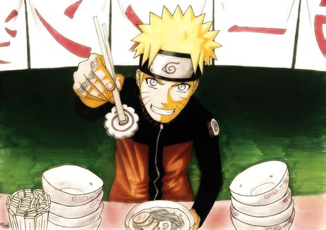 ArtStation - Naruto eating ramen