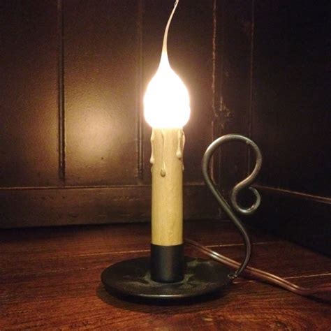 Vintage Wrought Iron Candleholder Light - 4 1/2 Inches