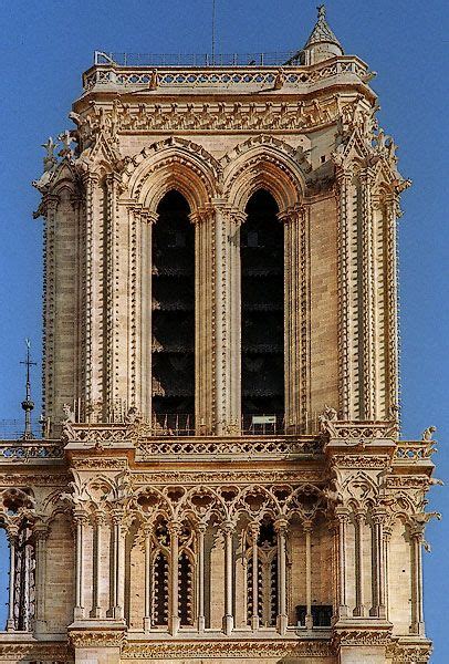 The south tower of Notre Dame Cathedral | French gothic architecture ...