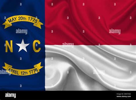 High detailed flag of North Carolina. North Carolina state flag ...