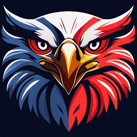 Premium Vector | American flag eagle concept in vector