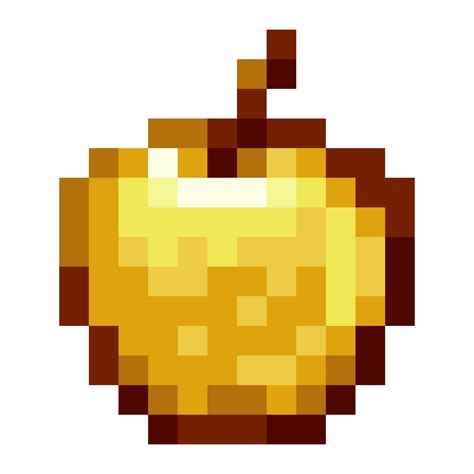 Pixilart - Golden Apple 16x16 by unclespence64