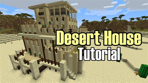 Minecraft Desert House Tutorial - YouTube