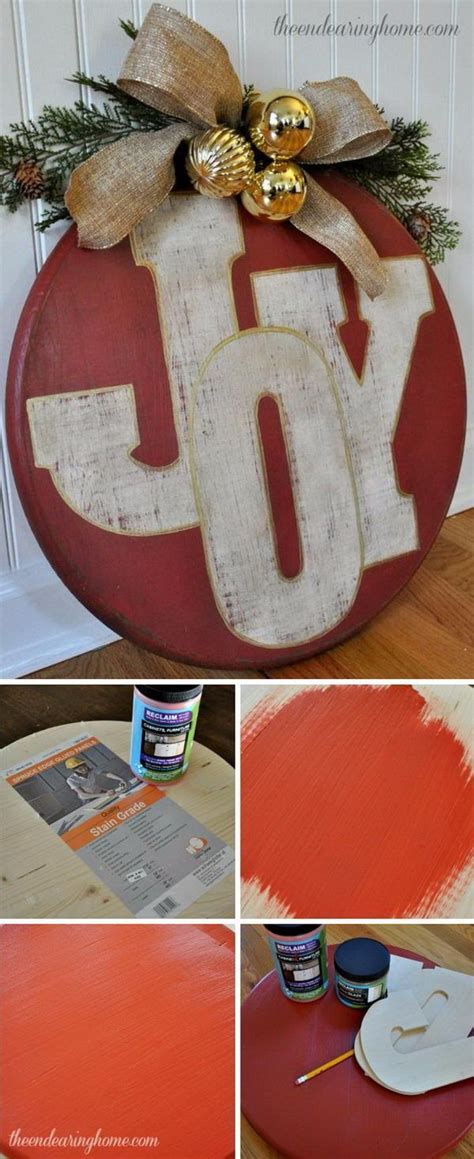 DIY Rustic Joy Sign for Holiday Wall Decor. | Christmas decor diy, Christmas wall decor ...