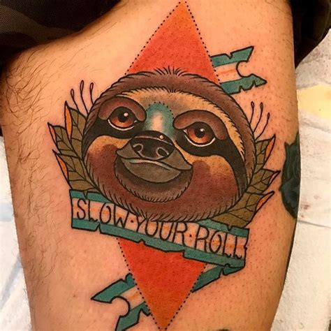 Sloth Tattoo - Remington Tattoo Parlor