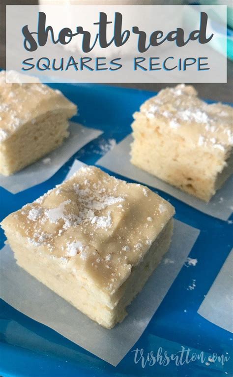 Shortbread Squares Recipe | Square recipes, Sweet cookies, Holiday ...