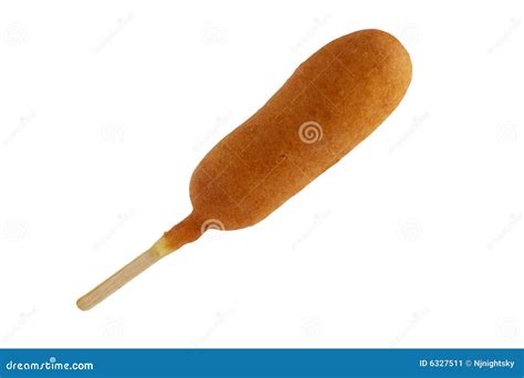 Isolated Corn Dog On A Stick Stock Image - Image: 6327511