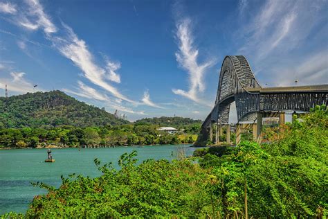 Panama, Balboa, Bridge Of The Americas Over The Panama Canal Digital ...