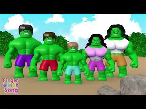 3D HULK Finger Family - KaKaFun - YouTube