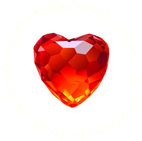 Heart diamond PNG image