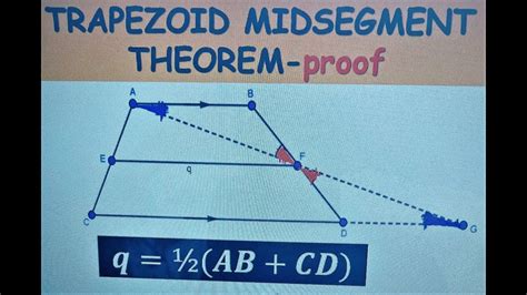 #9 Trapezoid midsegment theorem proof - YouTube