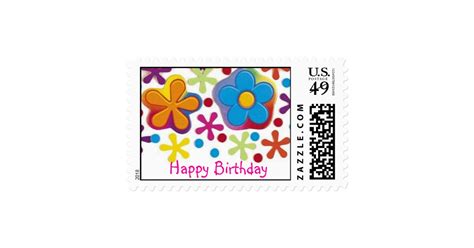 Happy Birthday Postage Stamp | Zazzle