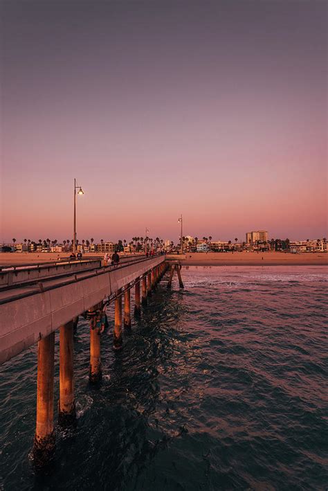 Venice Pier Sunset 01 Photograph by Jon Bilous - Fine Art America