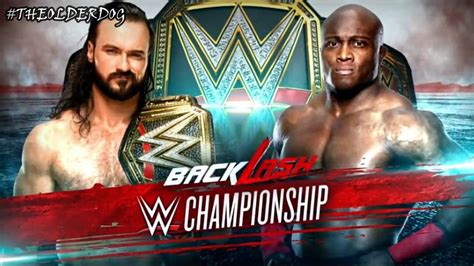 Drew Mcintyre Vs Bobby Lashley WWE Championship Backlash 2020 Match Card Official - YouTube