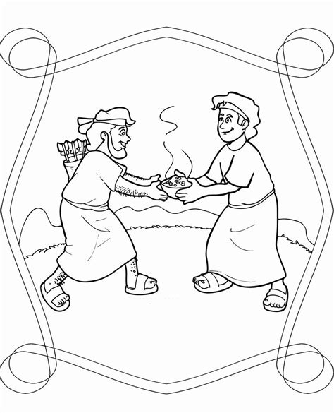 Jacob and Esau Coloring Pages - Best Coloring Pages For Kids