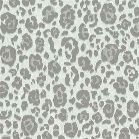 P&S International Leopard Spot Pattern Animal Print Motif Textured Wallpaper 13473-40 - Silver ...