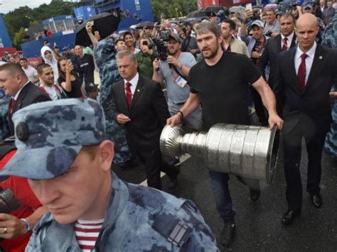 Ovechkin Shows Off the Stanley Cup at the World Cup