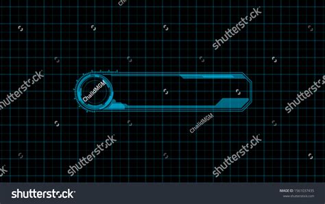 Futuristic Hologram Screen User Interface Stock Vector (Royalty Free ...