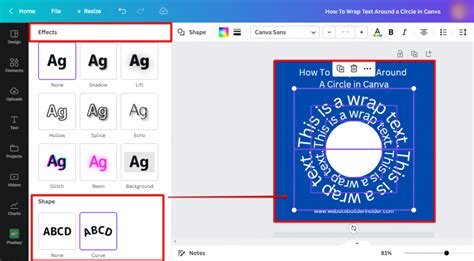 How Do I Wrap Text Around a Circle in Canva? - WebsiteBuilderInsider.com