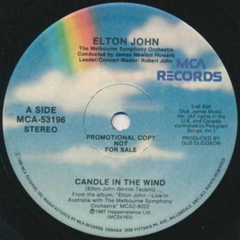 Elton John - Candle In The Wind (1987, Vinyl) | Discogs