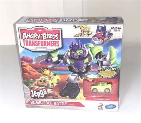 Angry Birds Transformers Jenga Bumblebee Battle 2013 Rare NEW - Contemporary Manufacture