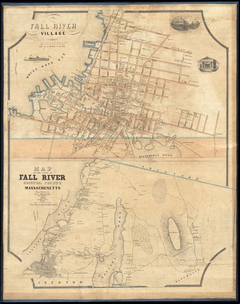 Fall River Village ; Map of the town of Fall River, Bristol County, Massachusetts - Digital ...